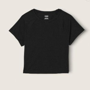 PINK COTTON SHORT-SLEEVE RAGLAN CROP TOP BUNDLE